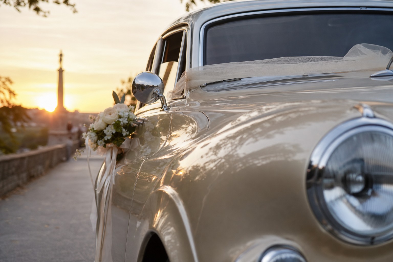 Wedding transfer for bride and groom 3